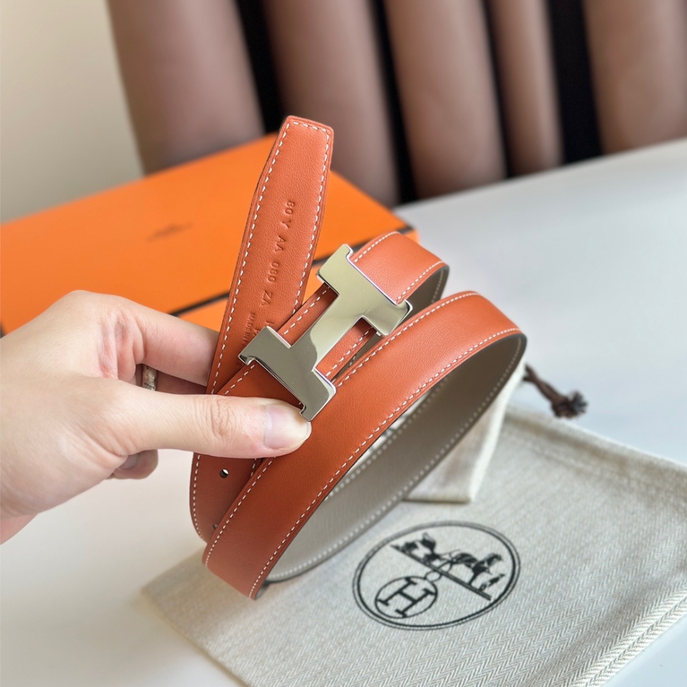 HERMES reversible belt 2.4cm