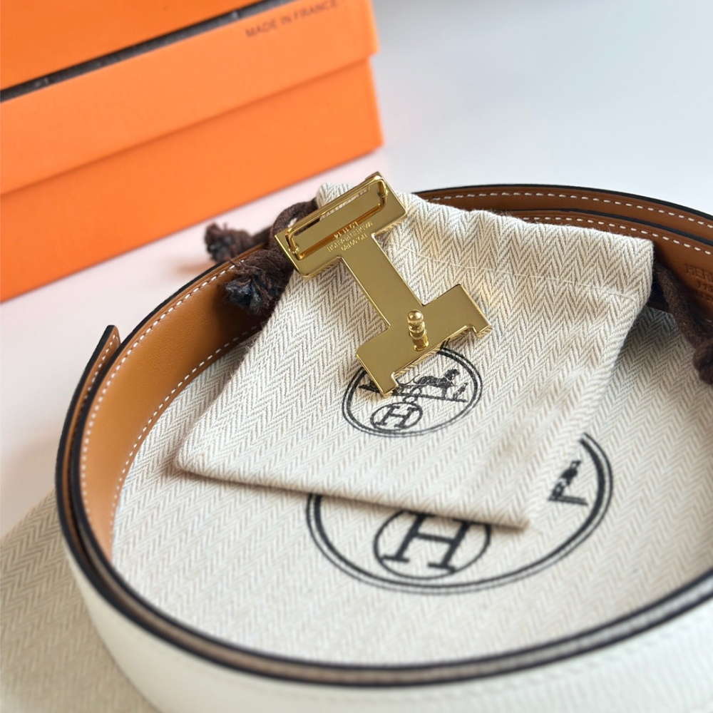 HERMES reversible belt 2.4cm