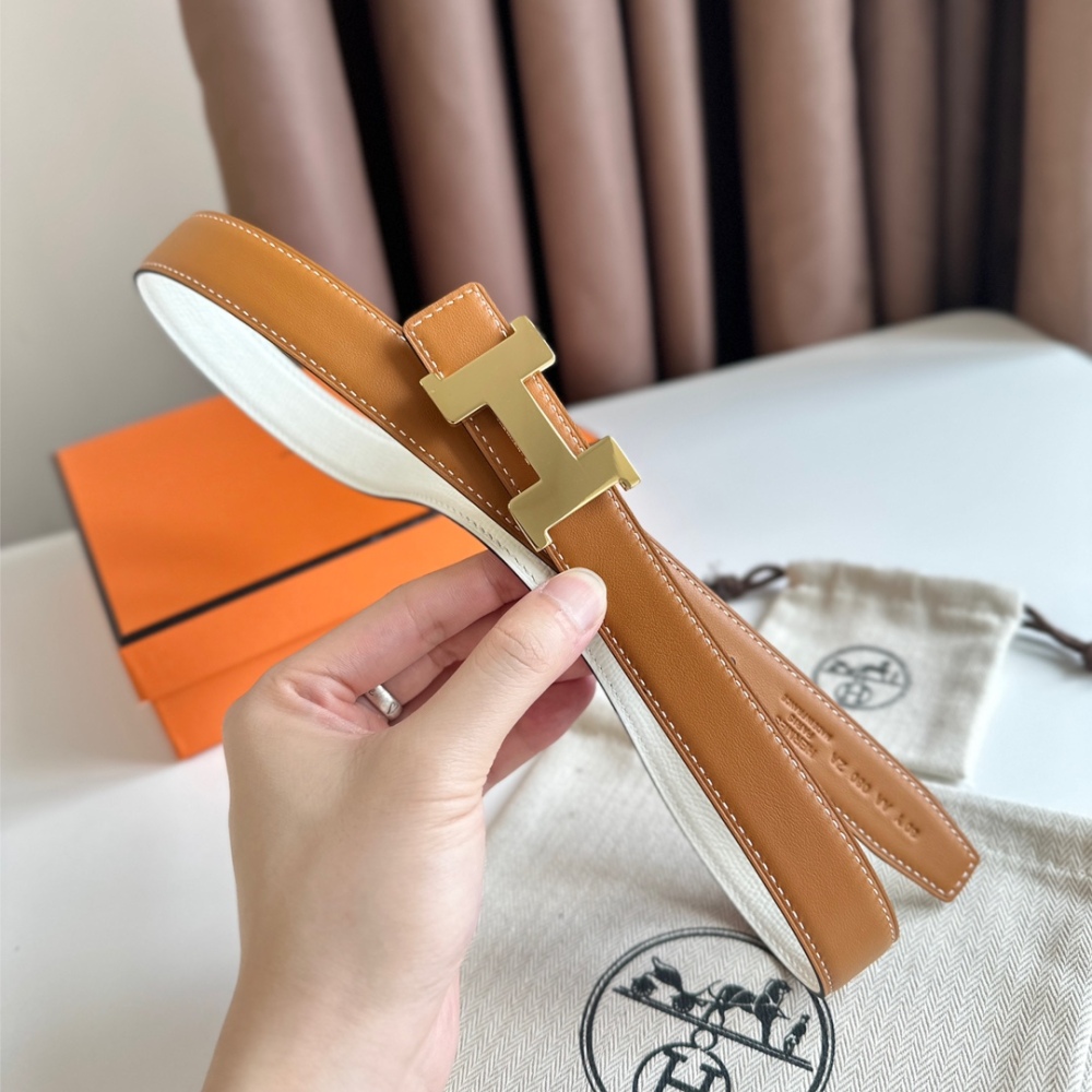 HERMES reversible belt 2.4cm