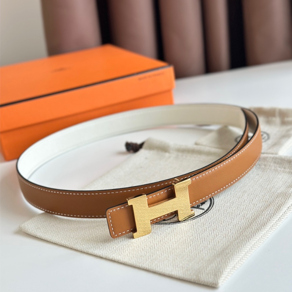 HERMES reversible belt 2.4cm
