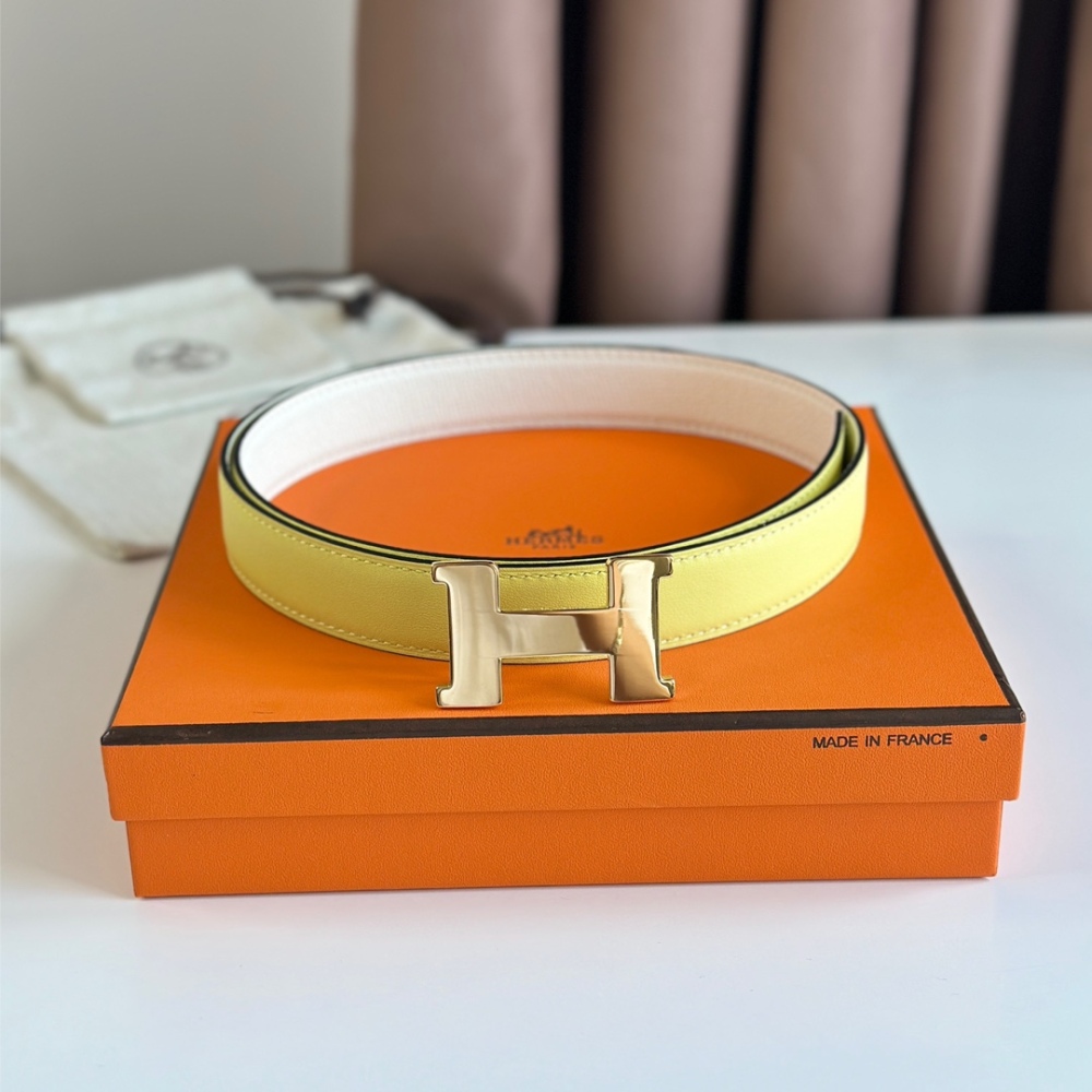 HERMES reversible belt 2.4cm