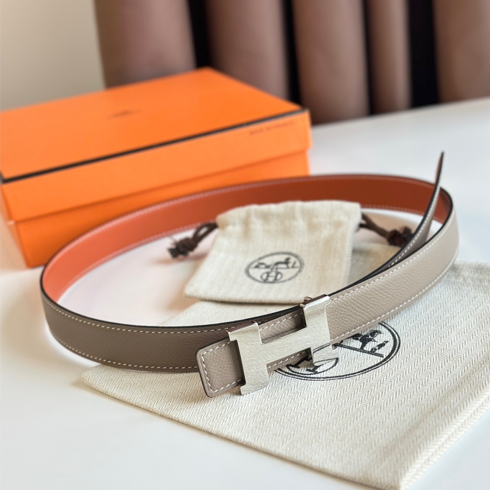 HERMES reversible belt 2.4cm