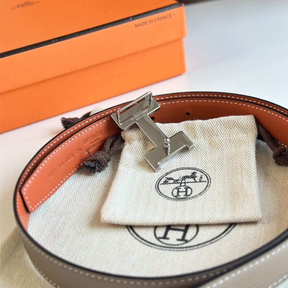 HERMES reversible belt 2.4cm