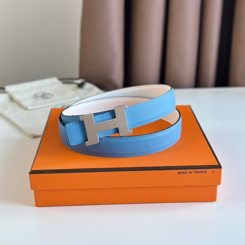 HERMES reversible belt 2.4cm