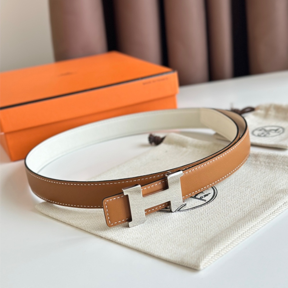 HERMES reversible belt 2.4cm