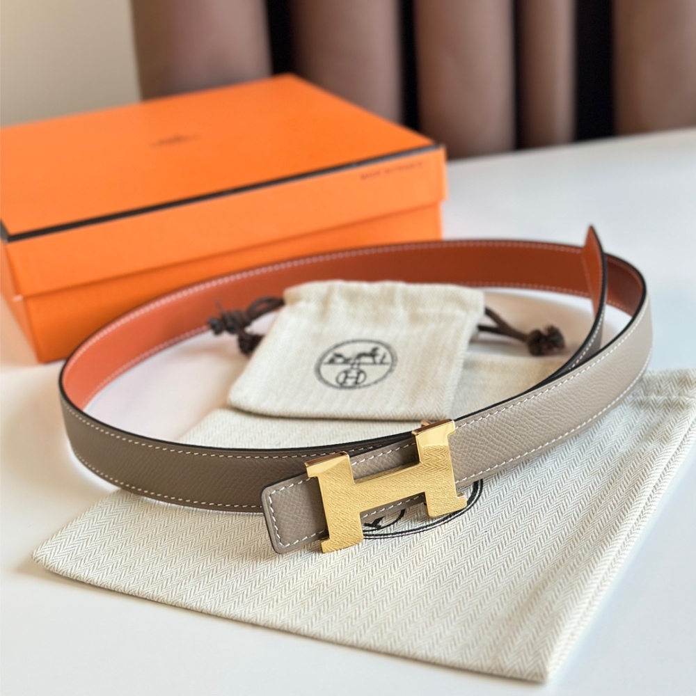 HERMES reversible belt 2.4cm