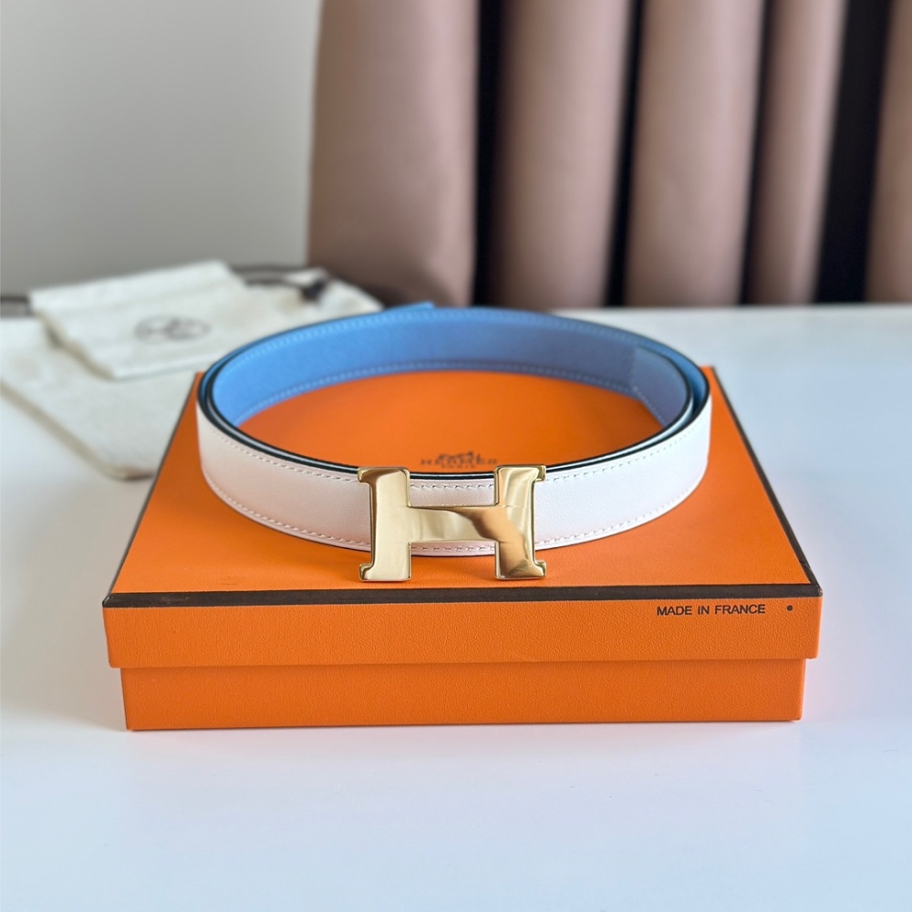 HERMES reversible belt 2.4cm