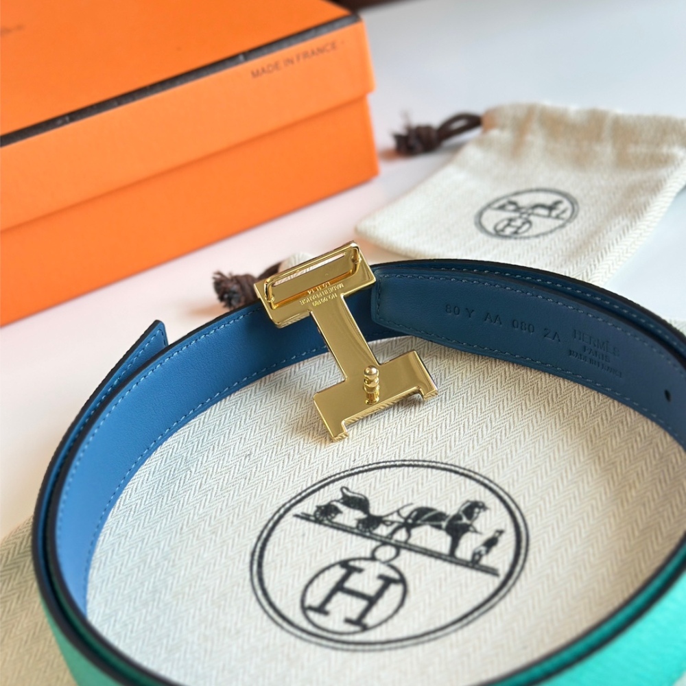 HERMES reversible belt 2.4cm