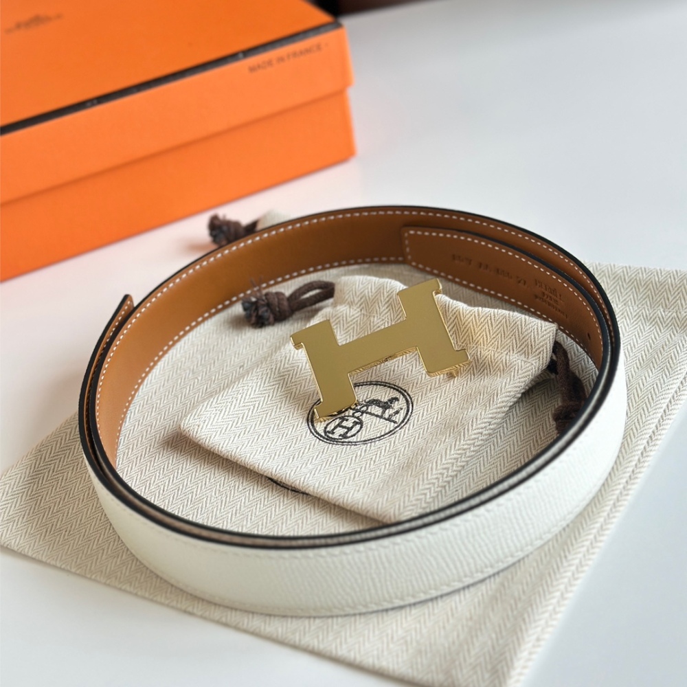 HERMES reversible belt 2.4cm