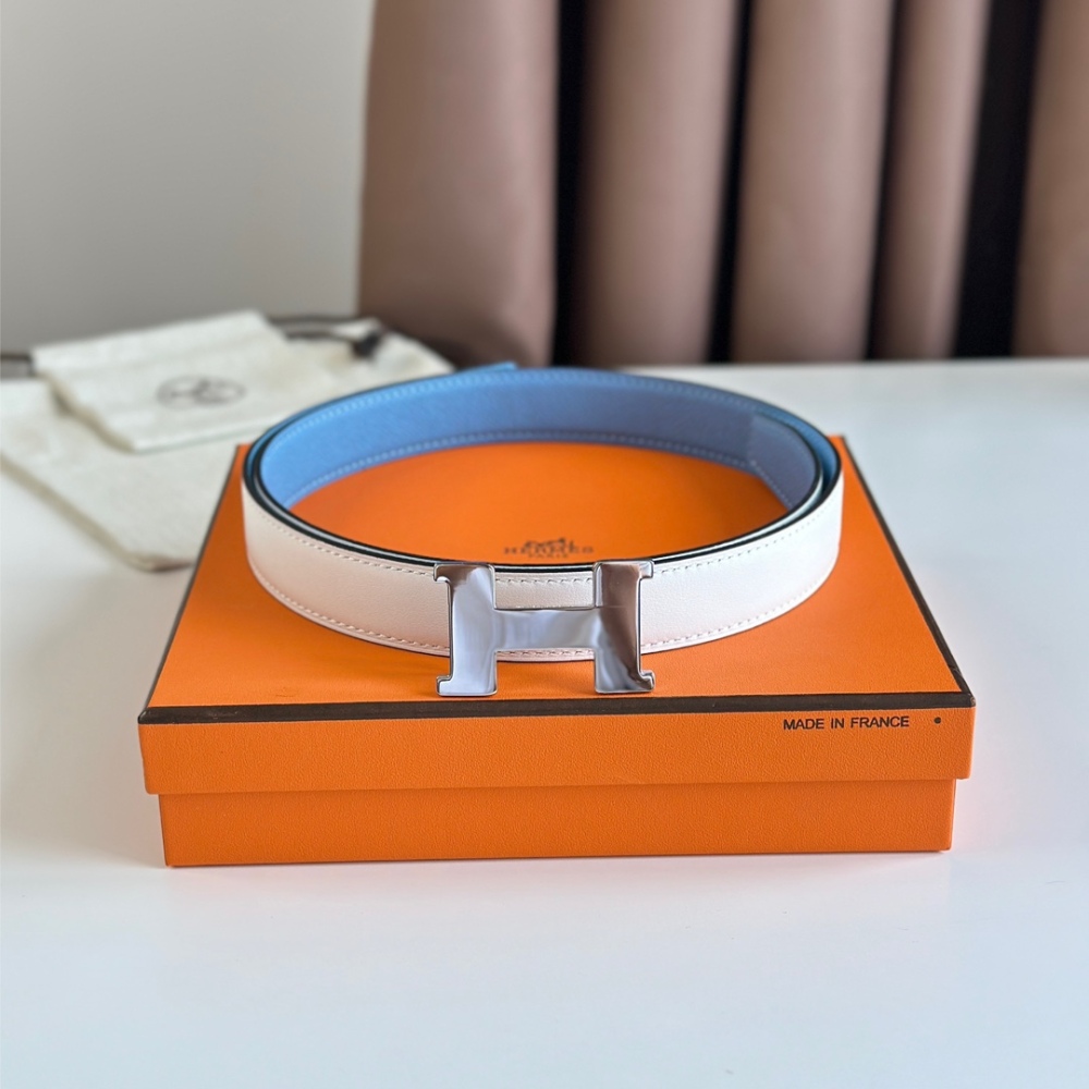 HERMES reversible belt 2.4cm