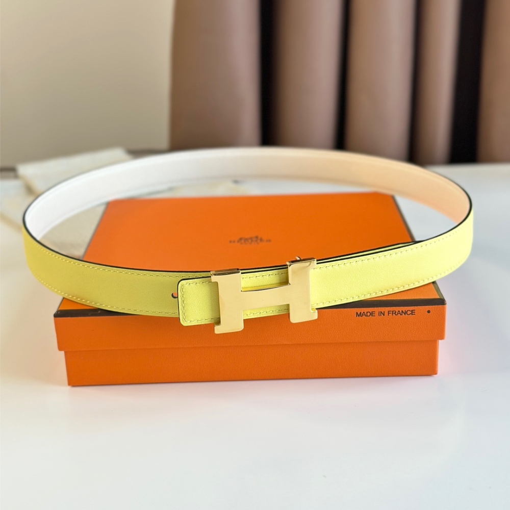 HERMES reversible belt 2.4cm