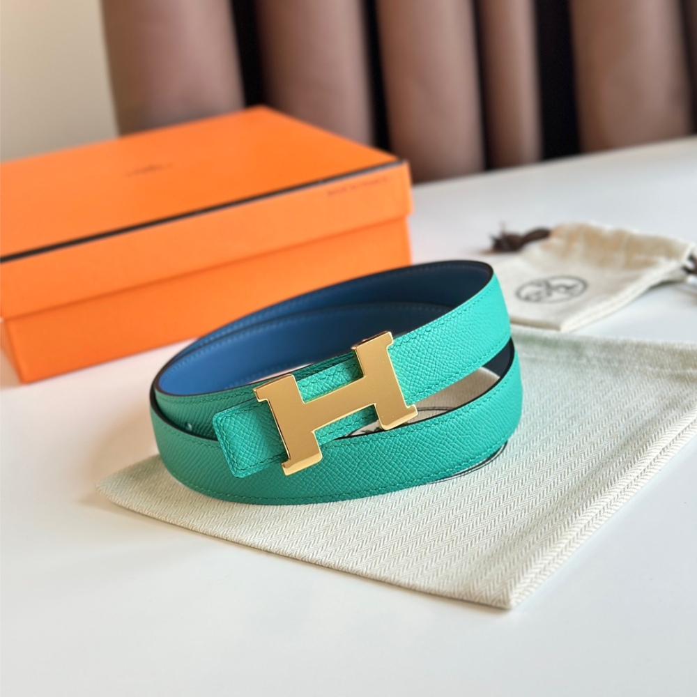 HERMES reversible belt 2.4cm