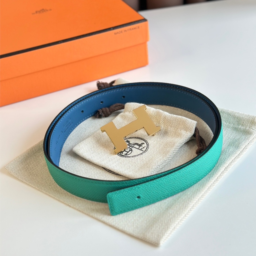 HERMES reversible belt 2.4cm