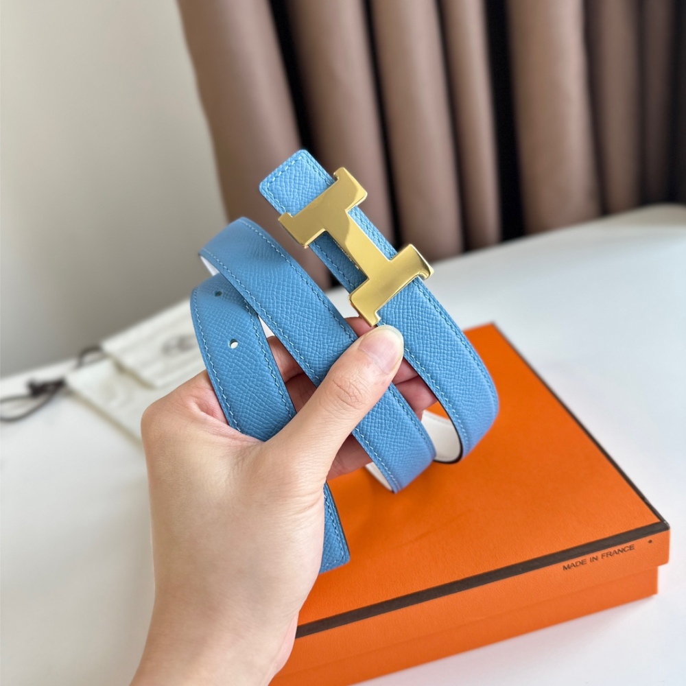 HERMES reversible belt 2.4cm