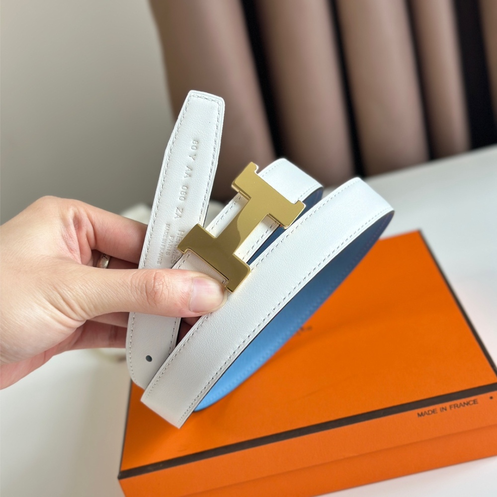 HERMES reversible belt 2.4cm