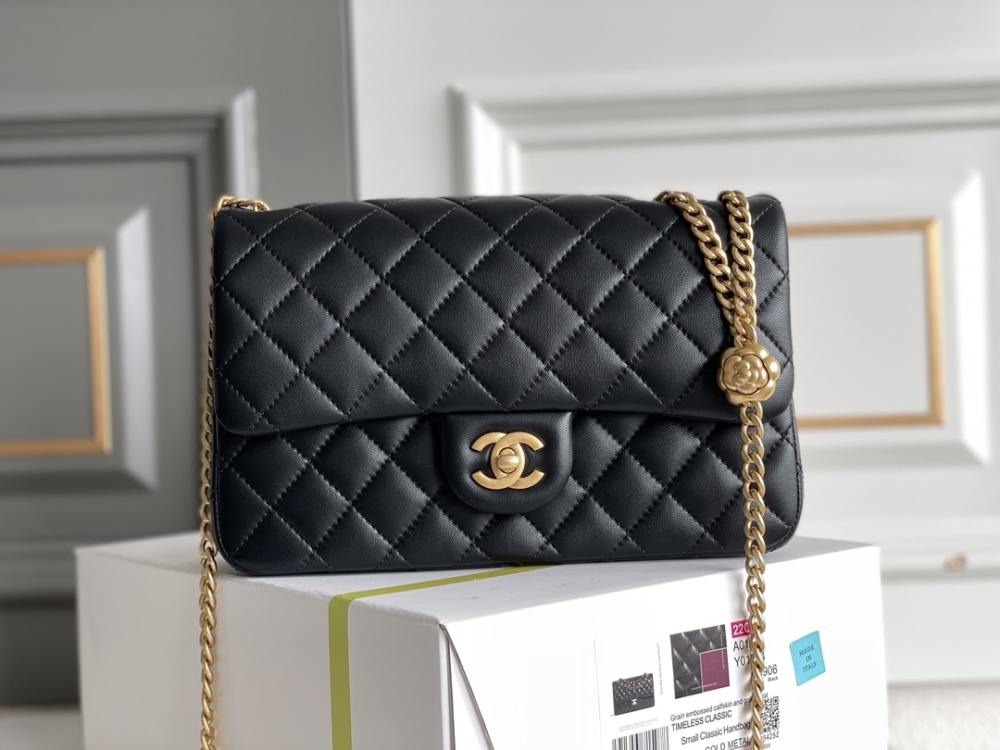 Chanel Camellia adjustment buckle CF bag 23S 23.5cm Mirror Boutique