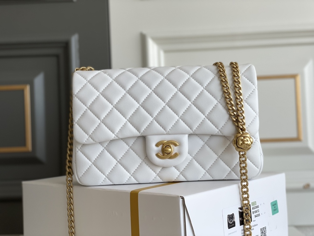 Chanel Camellia adjustment buckle CF bag 23S 23.5cm Mirror Boutique