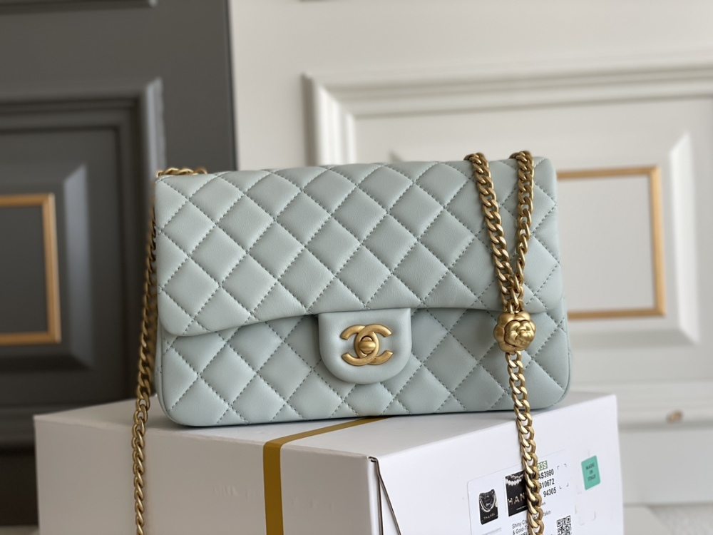 Chanel Camellia adjustment buckle CF bag 23S 23.5cm Mirror Boutique