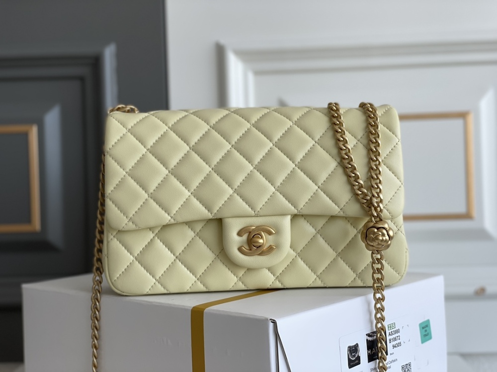 Chanel Camellia adjustment buckle CF bag 23S 23.5cm Mirror Boutique