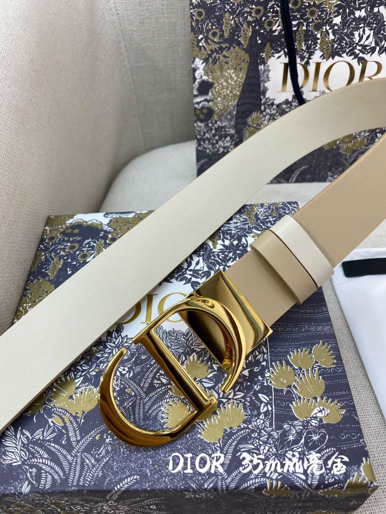 DIOR reversible ladies and mens belts 3.5CM