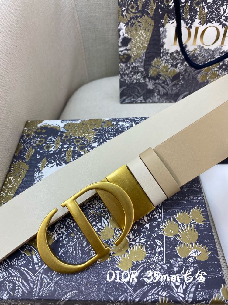 DIOR reversible ladies and mens belts 3.5CM