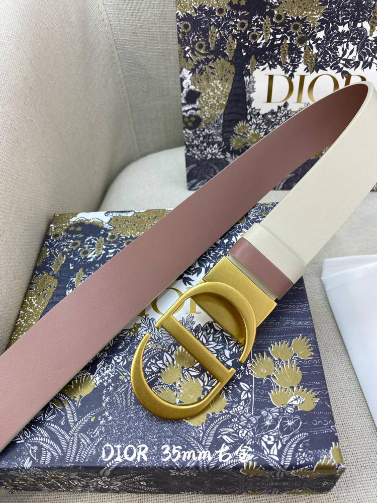 DIOR reversible ladies and mens belts 3.5CM