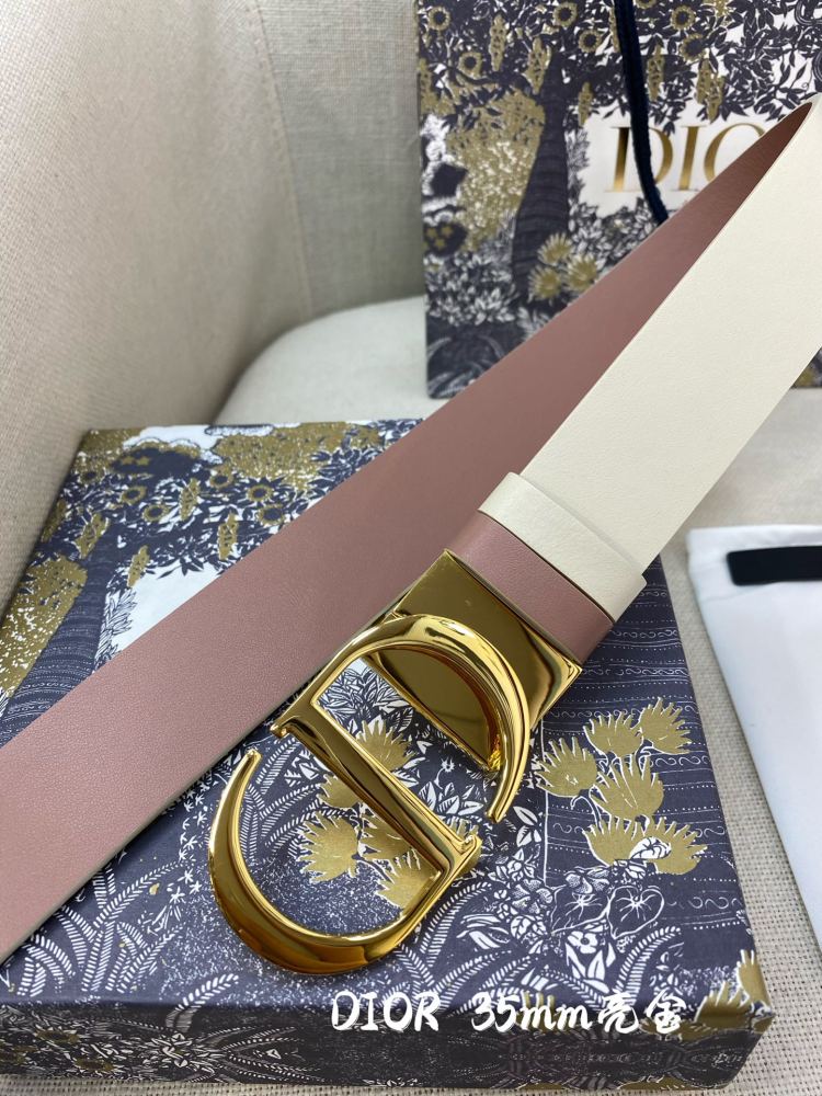 DIOR reversible ladies and mens belts 3.5CM
