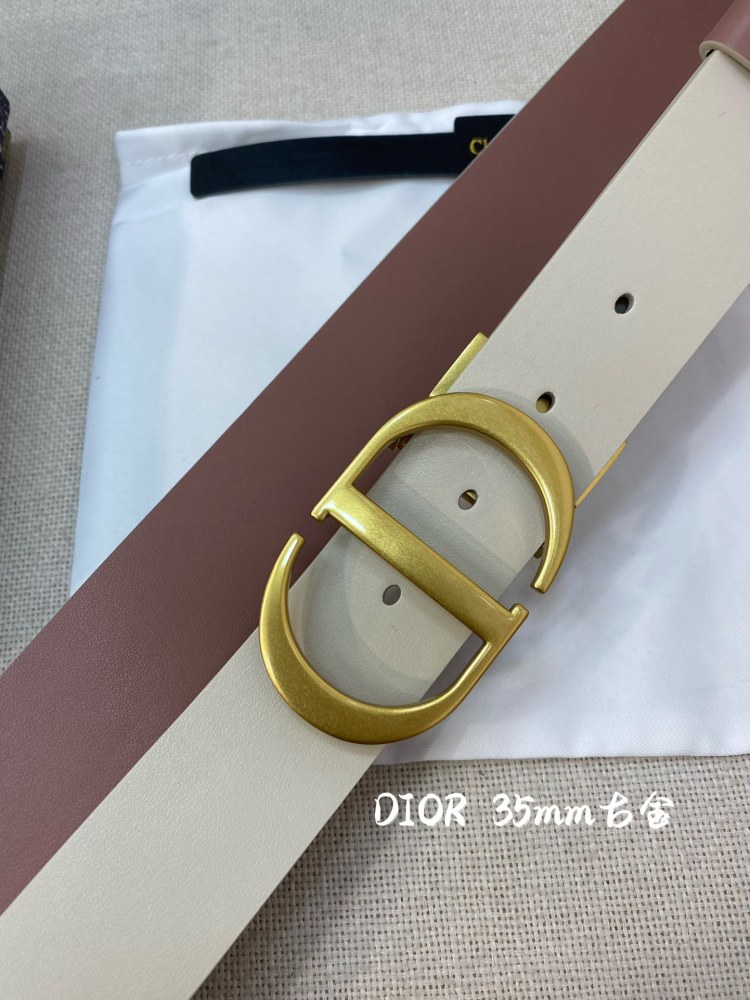 DIOR reversible ladies and mens belts 3.5CM