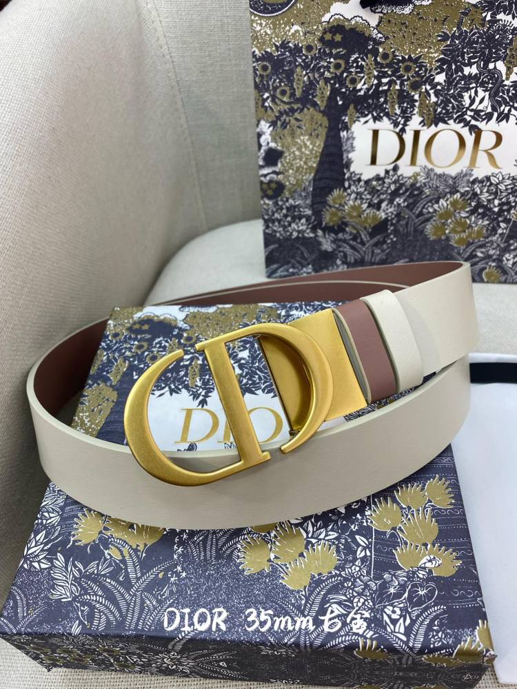 DIOR reversible ladies and mens belts 3.5CM