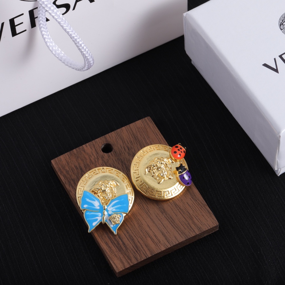 Versace stud earrings