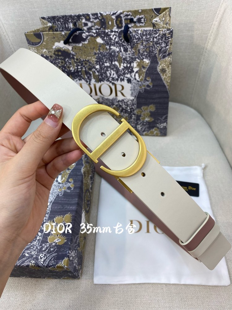 DIOR reversible ladies and mens belts 3.5CM