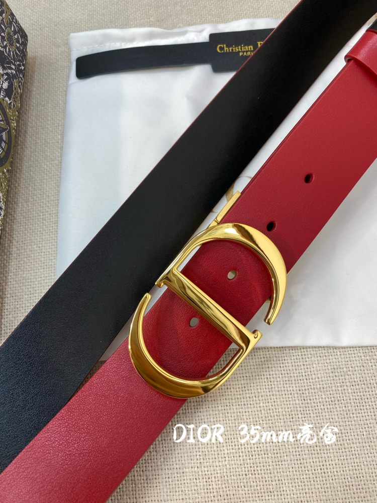 DIOR reversible ladies and mens belts 3.5CM