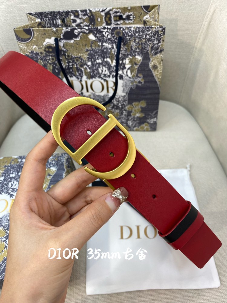 DIOR reversible ladies and mens belts 3.5CM