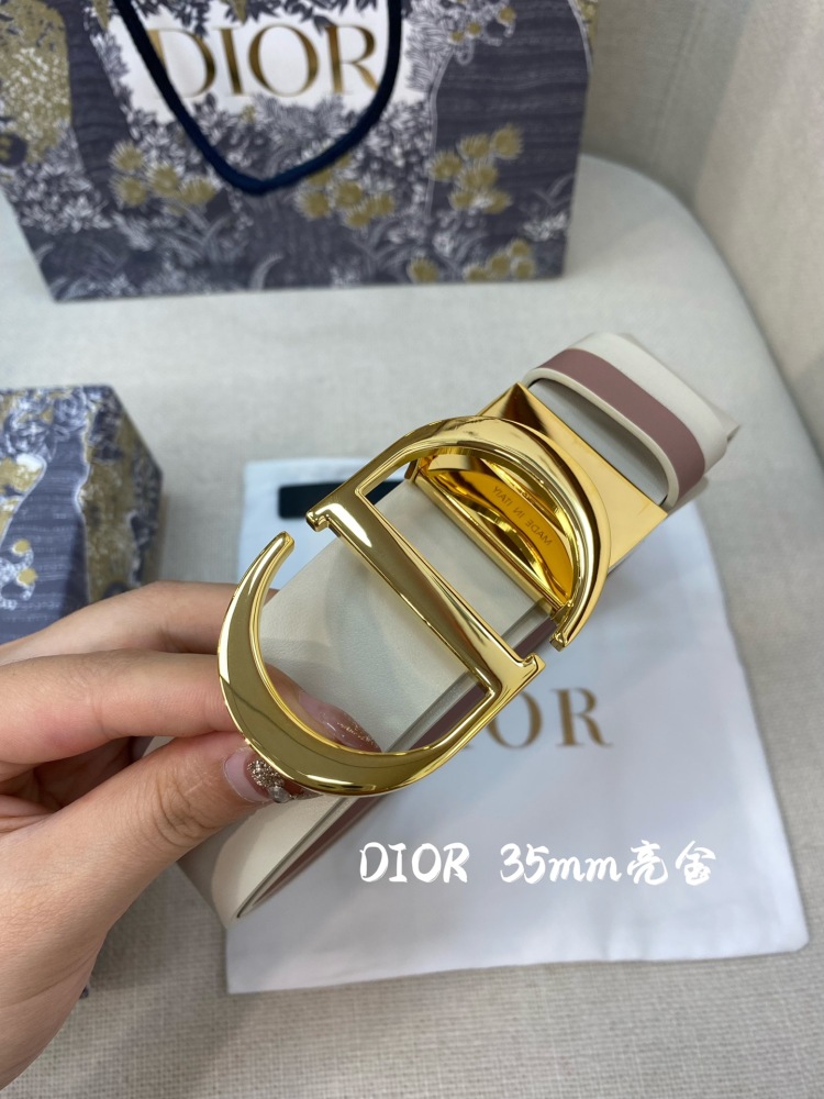 DIOR reversible ladies and mens belts 3.5CM