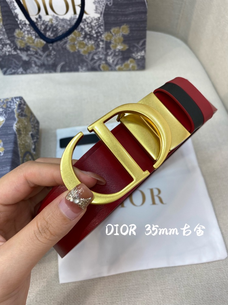 DIOR reversible ladies and mens belts 3.5CM