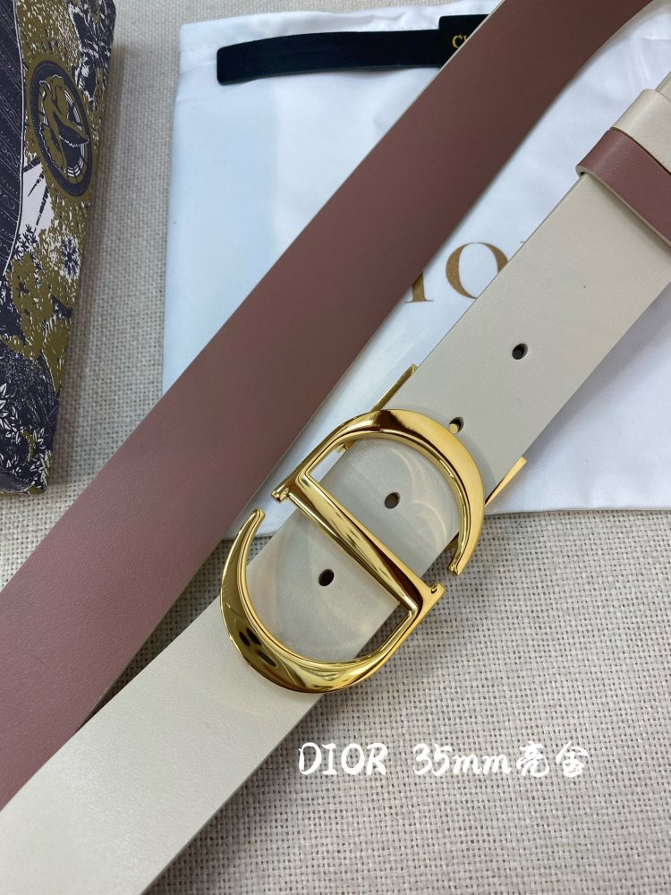 DIOR reversible ladies and mens belts 3.5CM