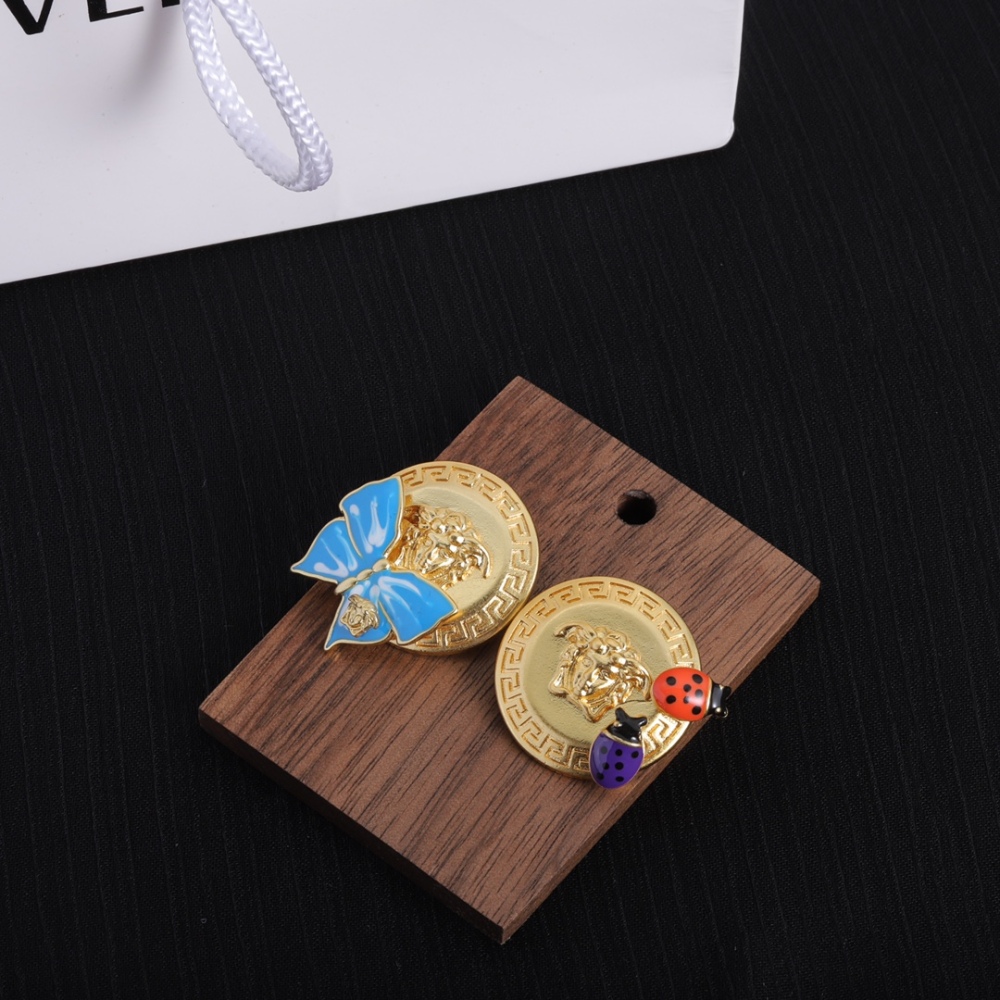Versace stud earrings