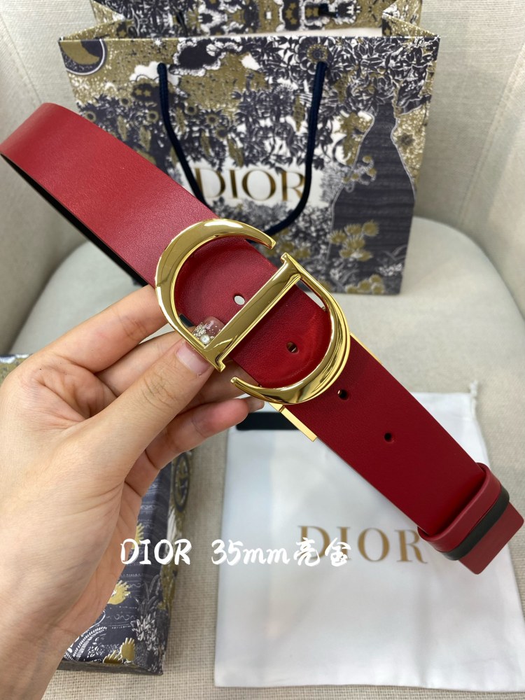 DIOR reversible ladies and mens belts 3.5CM
