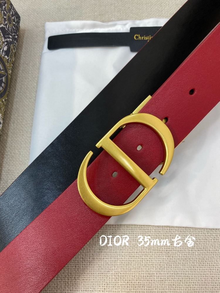 DIOR reversible ladies and mens belts 3.5CM