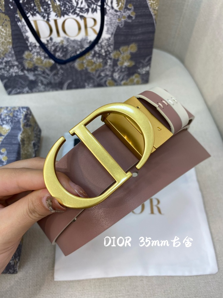 DIOR reversible ladies and mens belts 3.5CM