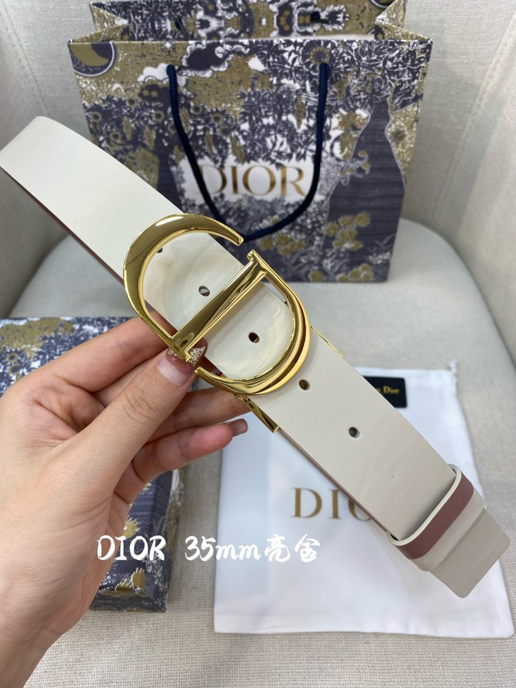 DIOR reversible ladies and mens belts 3.5CM
