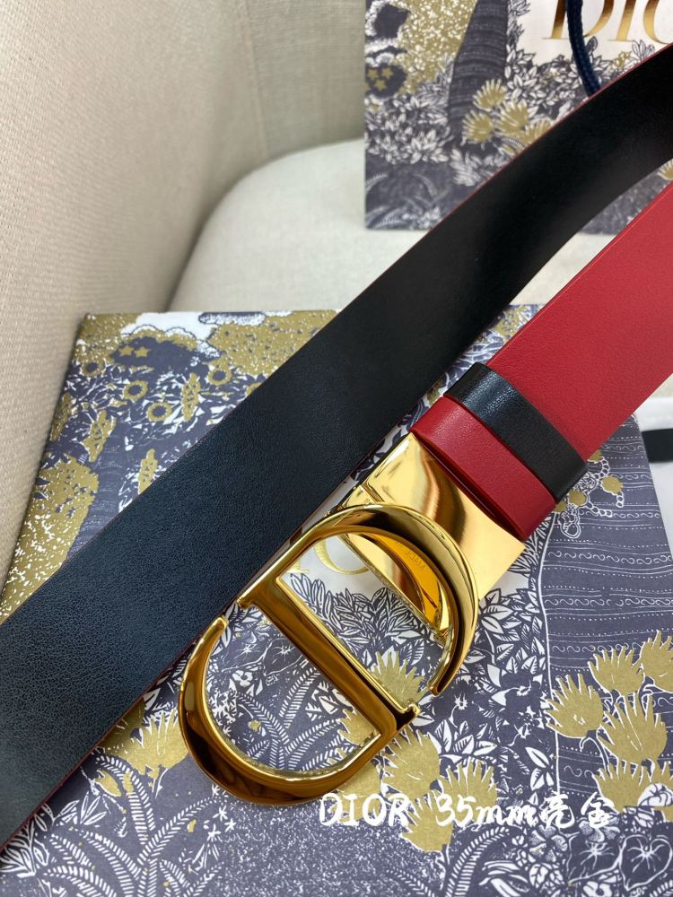DIOR reversible ladies and mens belts 3.5CM