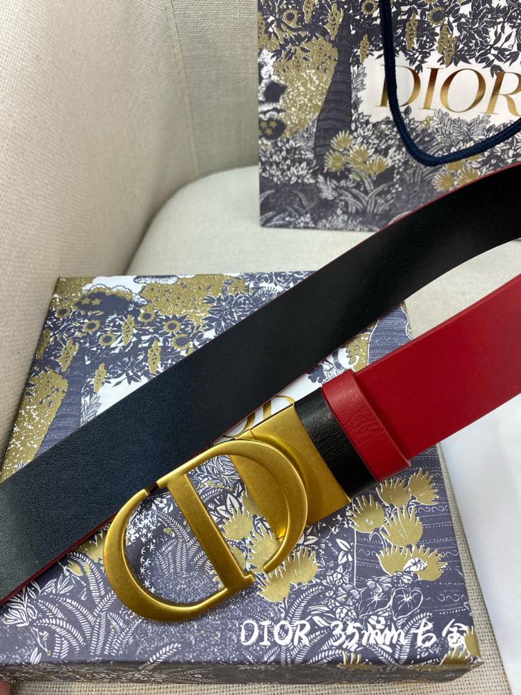 DIOR reversible ladies and mens belts 3.5CM