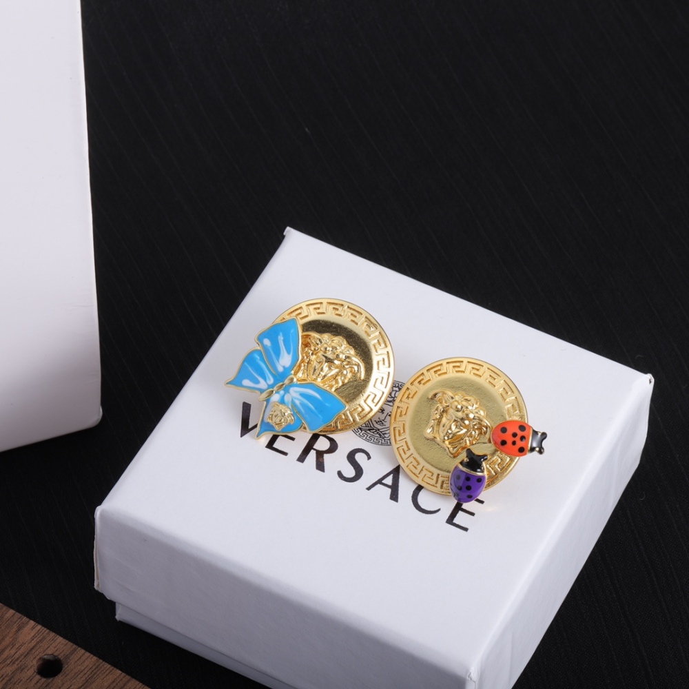 Versace stud earrings