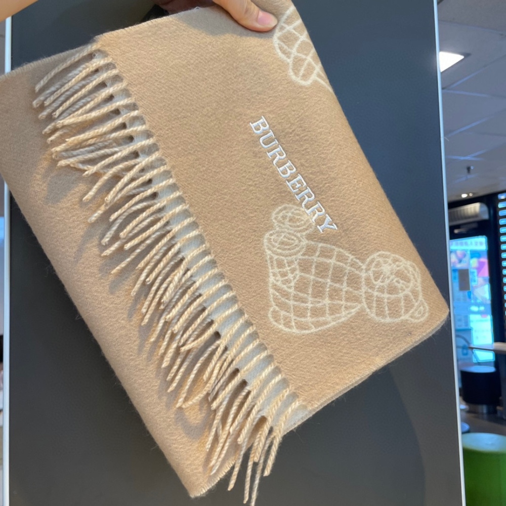 Burberry Teddy Bear Collection Cashmere Scarf
