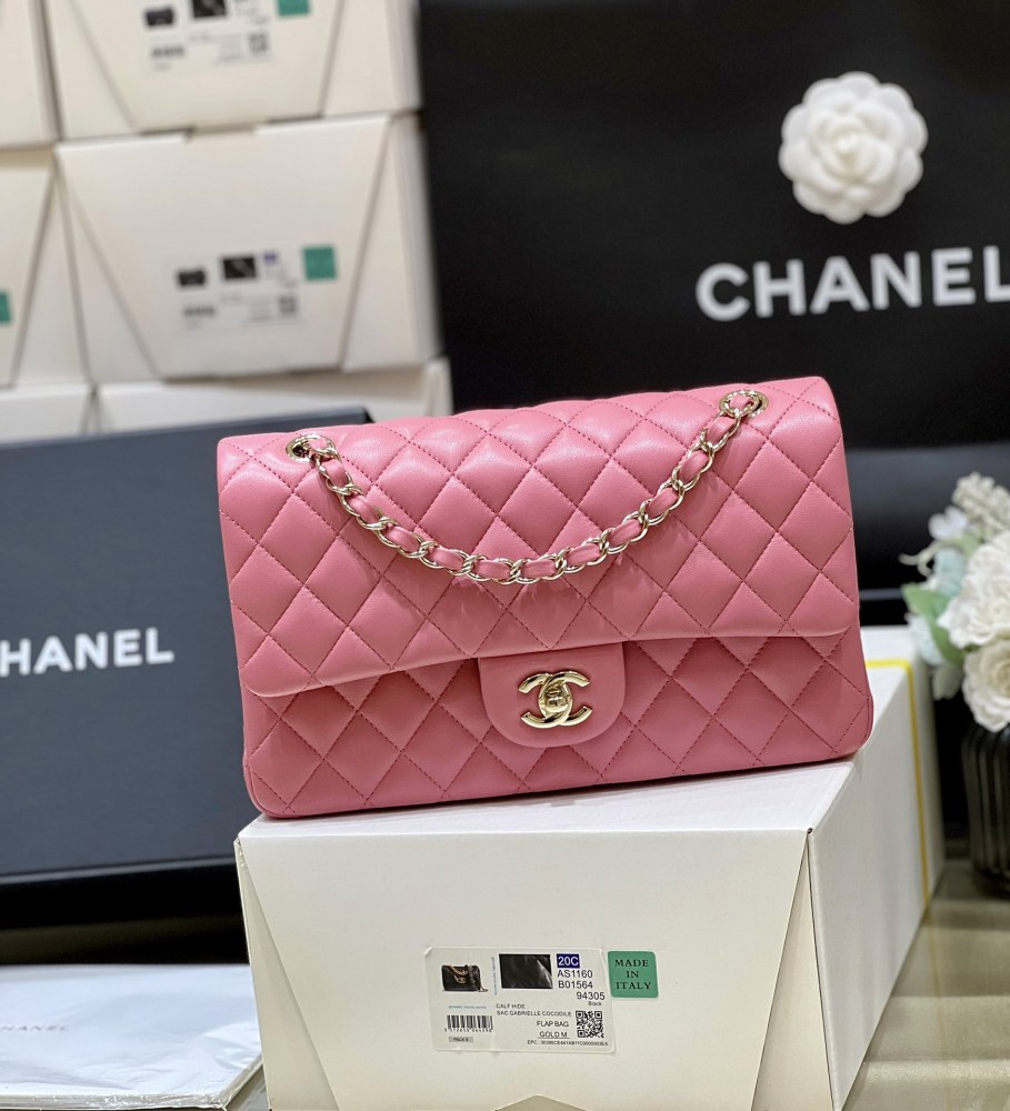 Chanel CF 𝘾𝙡𝙖𝙨𝙨𝙞𝙘 𝙁𝙡𝙖𝙥 bag 24c new MM 25cm Mirror Boutique