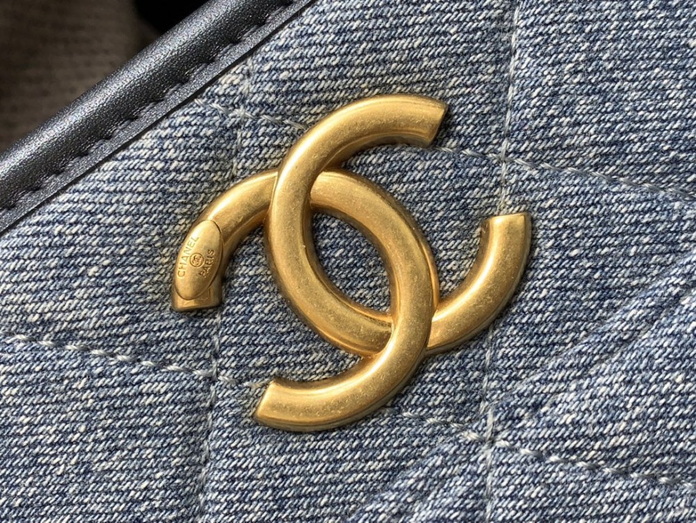 Chanel Denim  HOBO bag Mirror Boutique