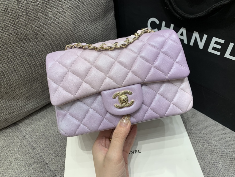Chanel CF mini 20cm Gradient sheepskin bag  Mirror Boutique
