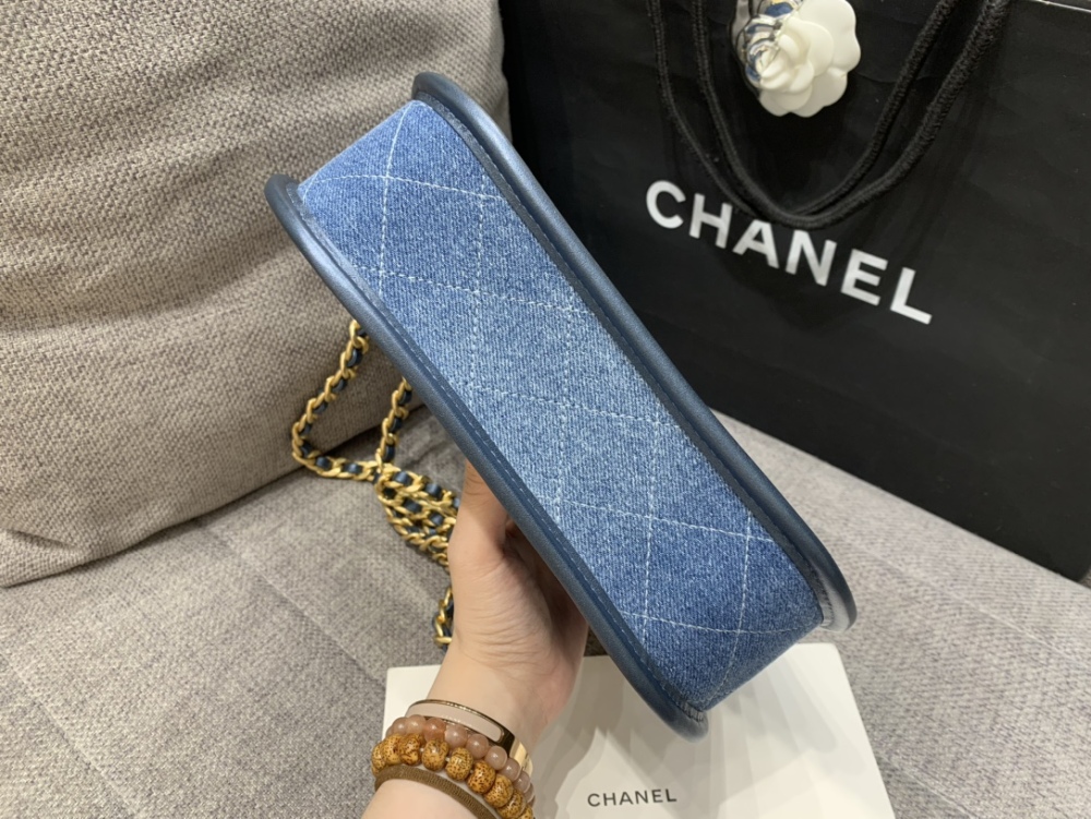 Chanel Denim  HOBO bag Mirror Boutique