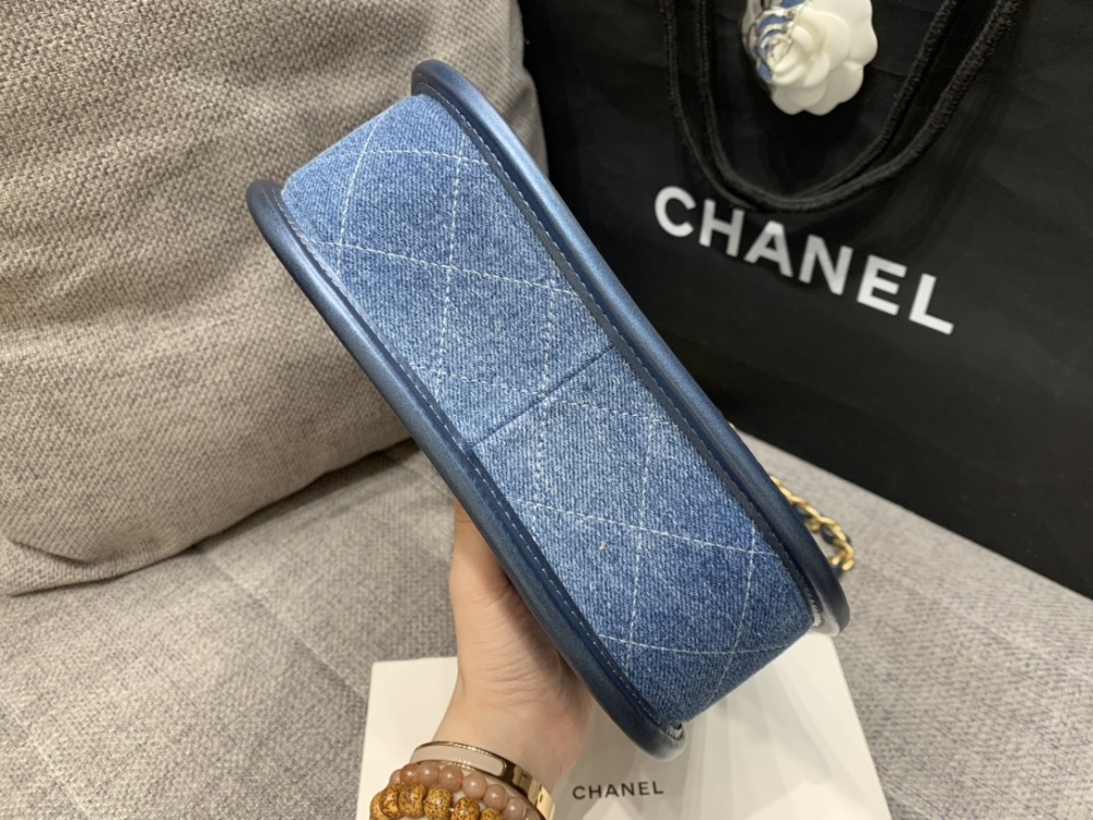 Chanel Denim  HOBO bag Mirror Boutique